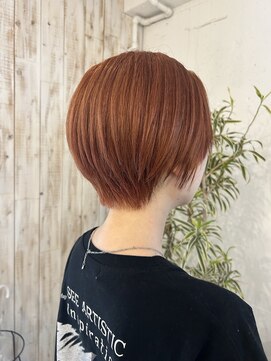 シーバイサイン(sea by Sign) コンパクトショート/ブリーチあり/オレンジベージュ