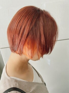 ヘアーリゾートラシックアールプラス(hair resort lachiq R+) イヤリングカラー◇オレンジ