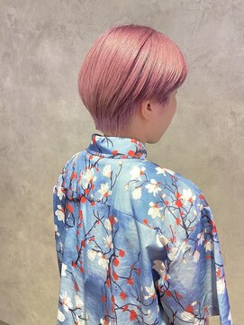 ゴウトゥデイ 渋谷MODI店(GO TODAY) アイスピンクバイオレット＆ハンサムショート