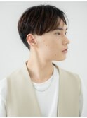 センターパート×マットブラウンのイケメンマッシュb新所沢