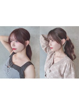 【カット￥3400～】 トレンドと似合わせカットで魅力度アップ！垢抜けヘアに[ブリーチ/ダブルカラー]