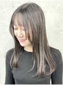 ＊黒髪ワンカールレイヤーカット顔周りレイヤー前髪軽めロング2