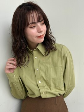 ガーデン 銀座(GARDEN) デジタルパーマ　イメチェン　チェリーブラウン　垢抜けヘア