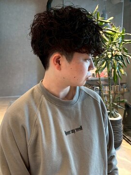 メンズサロン ブロック(Men's Salon bloc) ツイストスパイラルパーマ メンズショート ツーブロック 束感