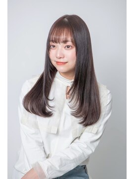 ルフュージュ バイ プロデュース 相模大野店(Refuge by Produce) チョコレートブラウン/レイヤーカット/ストレートロング