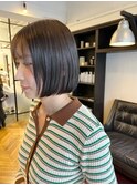 シンプルなのにお洒落感！透明感ボブ ▽福永