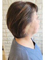 松本平太郎美容室 国立店&nbsp;40代50代60代×レイヤーボブ×酸性ストレート×イノアカラー