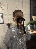 お呼ばれヘア