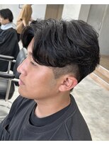 ラヴィズムバイフィフス(LUVISM by fifth) ニュアンスサーフフェザーパーマショートセンターパート/新潟