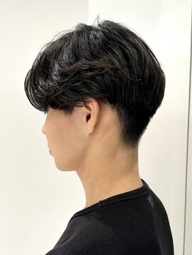 アビーファイブ(ABBEY 5) マッシュセンターパートメンズカットmen’sパーマメンズヘア