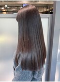 ロング韓国ヘアおくれ毛美髪顔周りレイヤー_ba545242