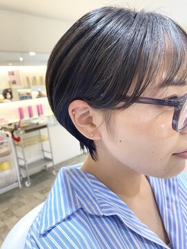 プレフェレプレフェ(prefere prefe) 丸みショート×暗髪カラー