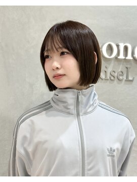 ロンドリゼル 札幌(Lond RiseL) ◯ミディアムレイヤーカット/ダークアッシュ/大人ガーリー