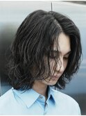 名古屋栄センターパートニュアンスパーマウルフヘアミディアム