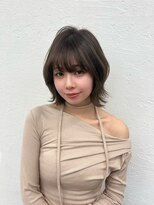 サラジュ 西宮北口店(SARAJU) グレージュレイヤーウルフボブ
