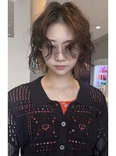 ステラフィランテ(Stella Filante)&nbsp;【抜け感×アンニュイ】ウエット質感の無造作ウェーブボブ
