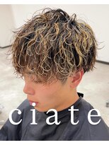 c i a t e メンズカット/メンズパーマ 山口【シェイト】【9/1 NEW OPEN(予定)】 ハイライト×波巻きパーマ