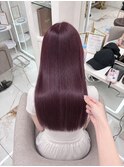 髪質改善×ピンクラベンダーカラー
