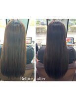 コルテ 倉敷西坂店(CoRte.) 【before/after】髪質改善で毛先まで整う◎シルク質感の艶ロング