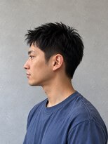 ヴェルト 浦和(VELT)&nbsp;ラフな毛先で魅せる黒髪メンズショート