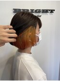 シャイニーイエロー×カッパーオレンジ