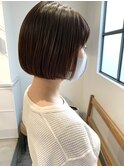 首ラインが綺麗に◎乾かしてキマるボブヘアー