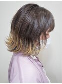 グラデーションカラー/軽めボブスタイル♪