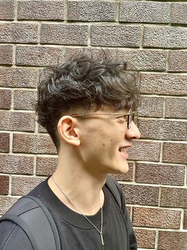 ニット 銀座(knit) メンズパーマ【knit 銀座　荒柄ノエル】