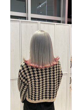 リー 梅田(Lee) Lee UMEDA　シルバーアッシュ×すそカラー