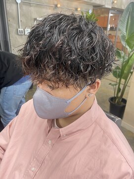 ロンドガルマン 名古屋(Lond GULLMAN) 【LondGULLMAN KAZU】スパイラルパーマ　MEN'SHAIR