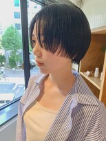 ネイビー(nvy)&nbsp;ラインがキレイなマッシュショート