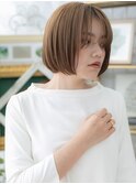 透け感前下がりボブ外国人風大人ハイライトc5川口20代30代40代