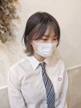 ボアップ 京橋店(boappu) #インナーカラー#インナーカラーグレージュ#シルバーカラー