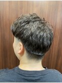 朝のセットが楽に♪ ツーブロック刈り上げ＋形状記憶パーマ