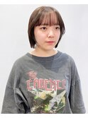 【松戸　石山】ストレートボブミニボブオリーブブラウン