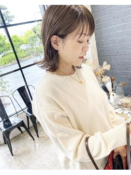 ニド(2do) 切りっぱなしボブ&くすみマロンベージュ