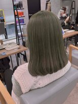 イメチェン/レッドブラウン/フルバング/似合わせカット/渋谷駅