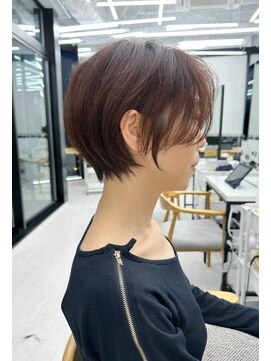 ビューナゴヤ 名駅(VIEW NAGOYA) 魅力倍増カールシアーカラーショートヘアダークアッシュ