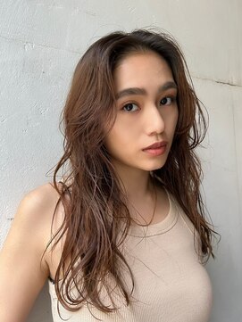 ステップボーンカット トーキョー(STEP BONE CUT TOKYO) 【ステップボーンカット】セミロングヌーディパーマ