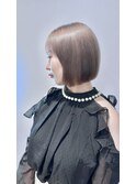 ワンブリーチミルクティーボブ【梅田】