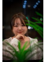 ベンジー 青森店(benji)&nbsp;丸みショート×イヤリングカラー