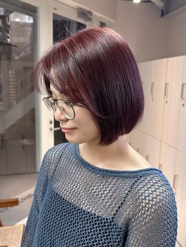 マセナ(Masena) ワインレッド×タッセルボブ