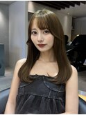韓国レイヤーカット/くびれ巻き/前髪顔周り/セミディ[門前仲町]
