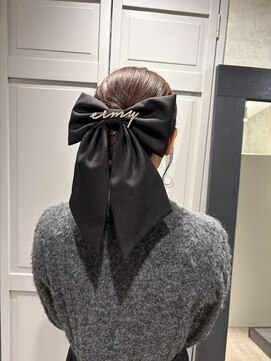 アンドットエス 銀座(and.S) ☆大きめリボンが可愛いタイトシニヨン☆   and.S