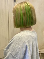 ヘアーリゾートガーデン 南林間店(Hair Resort Garden)&nbsp;春ミルキーベージュ×ネオンライム