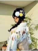 サイド編みおろし