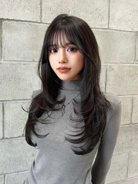 シーク 天神(SEEK) 松尾菫菜/レイヤーカット/グレージュ/韓国ヘア