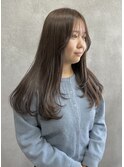 10代20代30代/レイヤーカット/ロング/グレージュ
