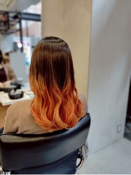 オーク ナチュリ(OAK×NACHUL) グラデーションカラー　暖色系カラー　オレンジ