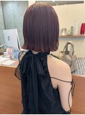 外はねボブXピンクパープル